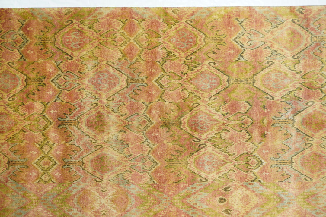 Indian Modern ikat Design Rug 6'0" x 9'0"