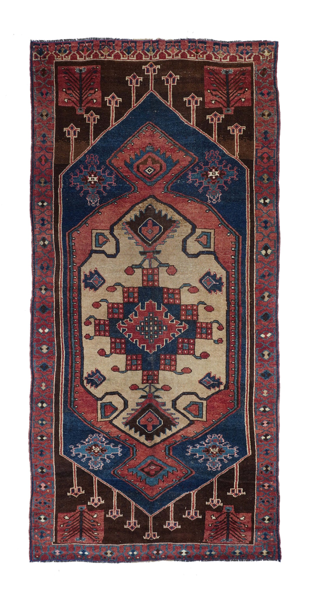 Antique Tribal Rug 6'3'' x 13'8''