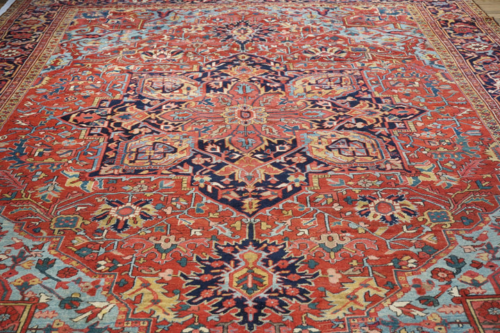 Antique Heriz Rug 12'0'' x 15'6''