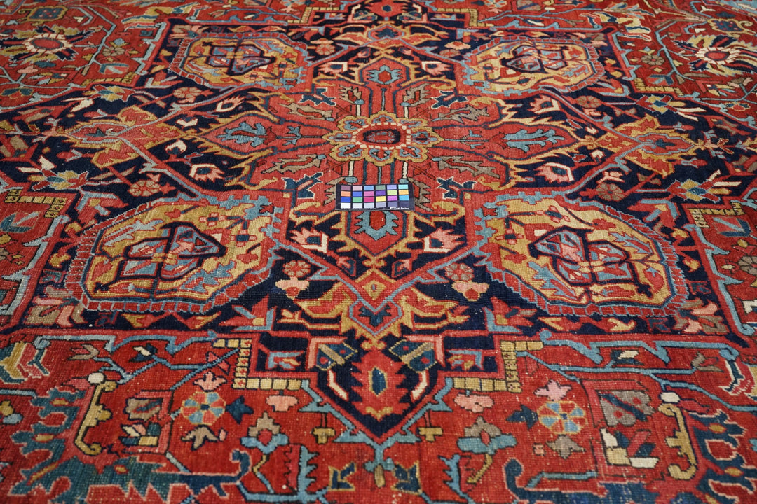 Antique Heriz Rug 12'0'' x 15'6''