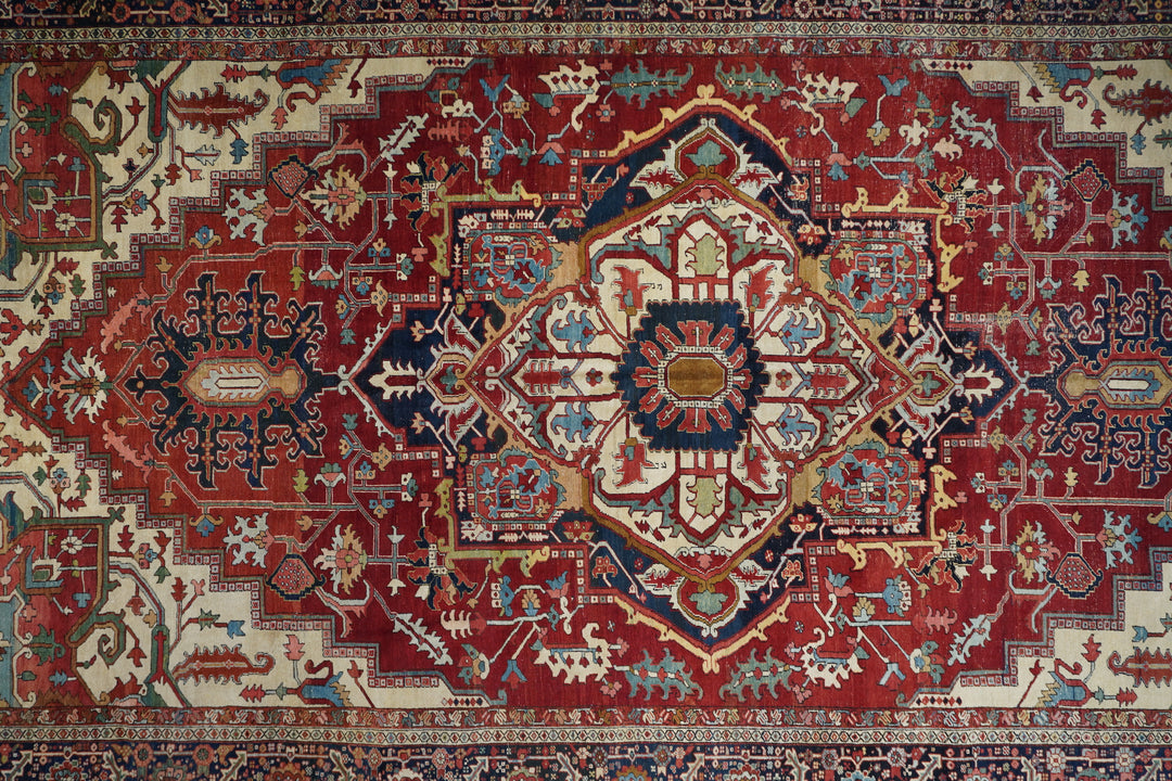 Antique Persian Serapi Rug 10’8" x 18’10”