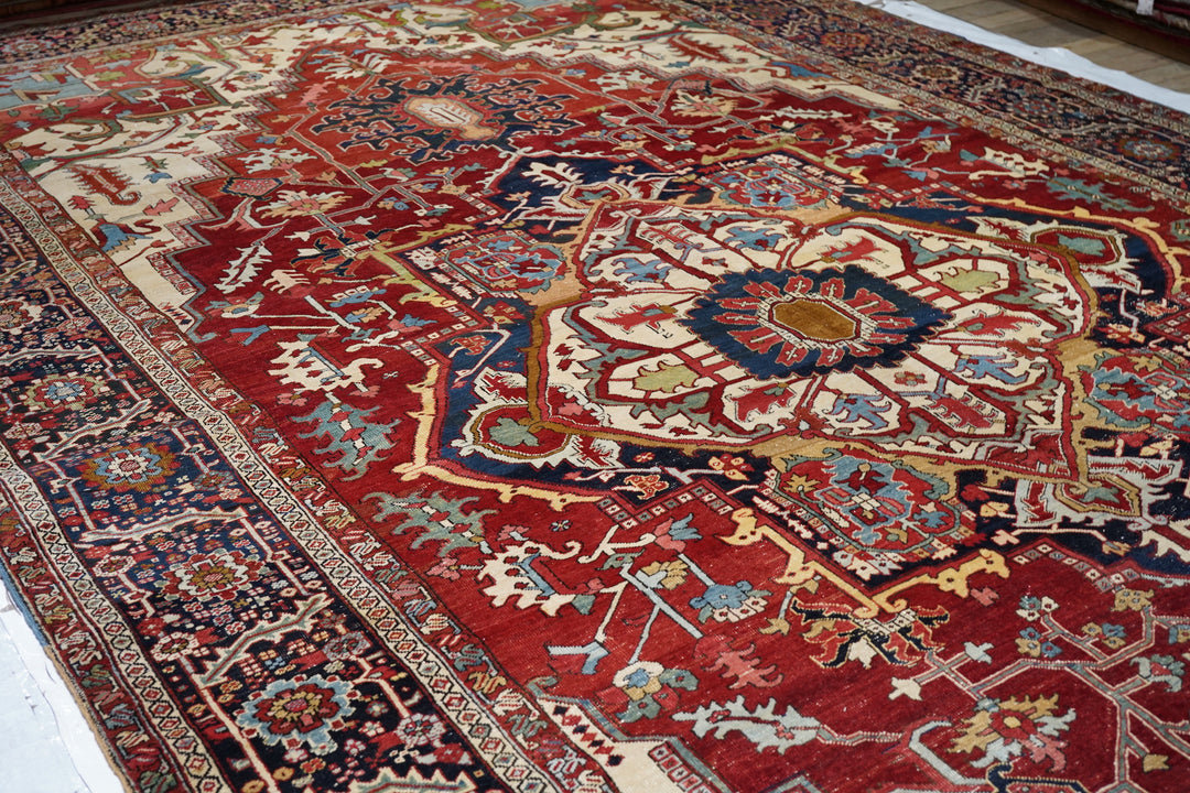 Antique Persian Serapi Rug 10’8" x 18’10”