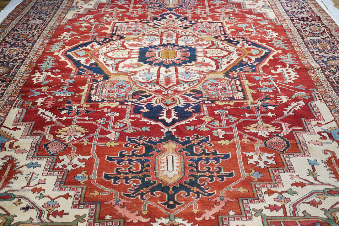 Antique Persian Serapi Rug 10’8" x 18’10”