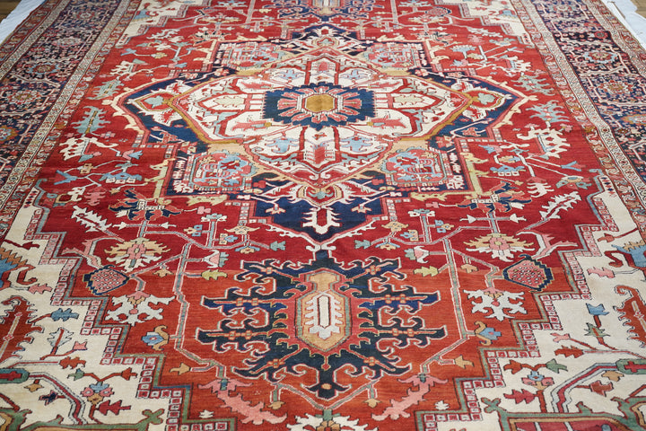 Antique Persian Serapi Rug 10’8" x 18’10”