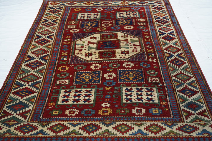 Antique Caucasian Kazak Rug 5’3” x 8’0"