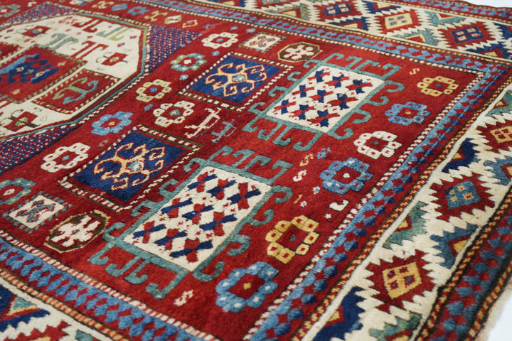 Antique Caucasian Kazak Rug 5’3” x 8’0"