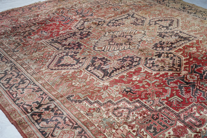 Vintage Heriz Rug 9'6'' x 11'11''