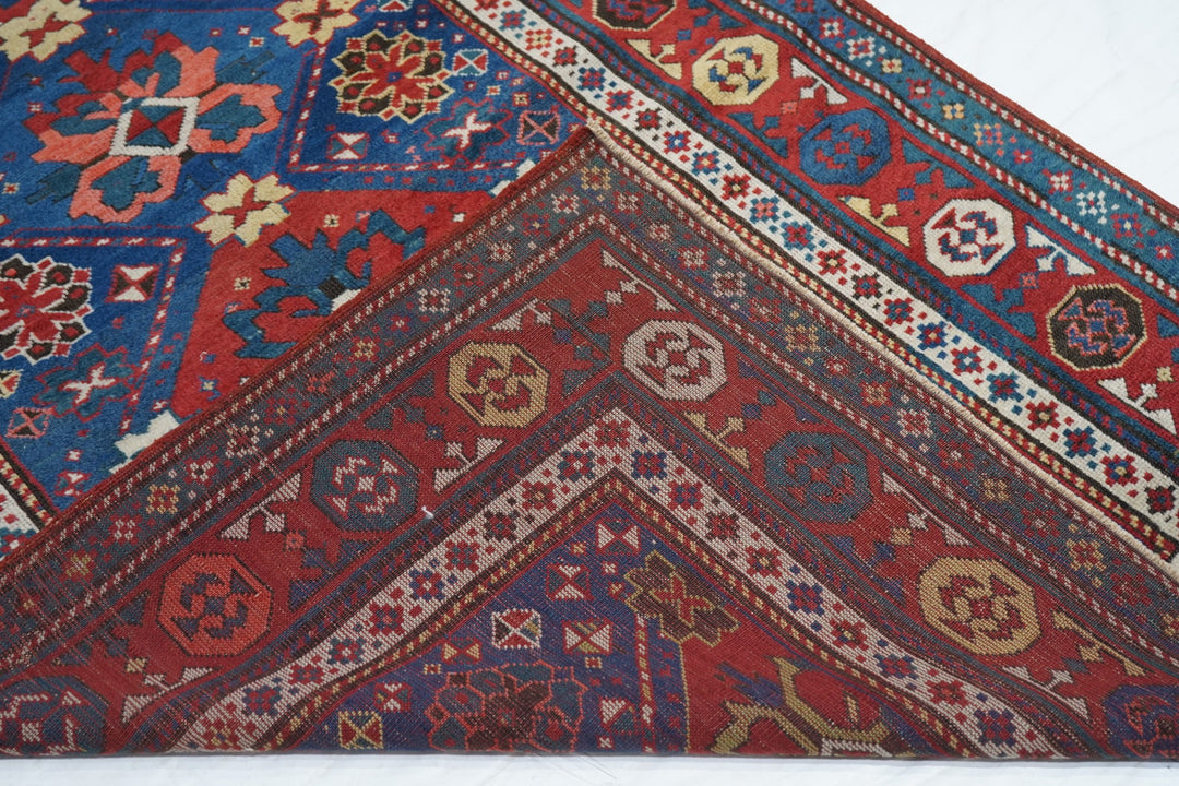 Antique Kazak Rug 4'2'' x 8'0"