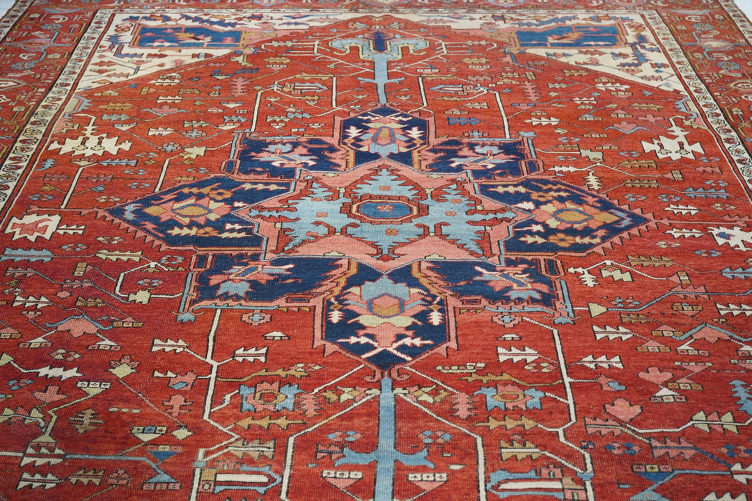 Antique Persian Serapi Rug 9'9'' x 12'8''