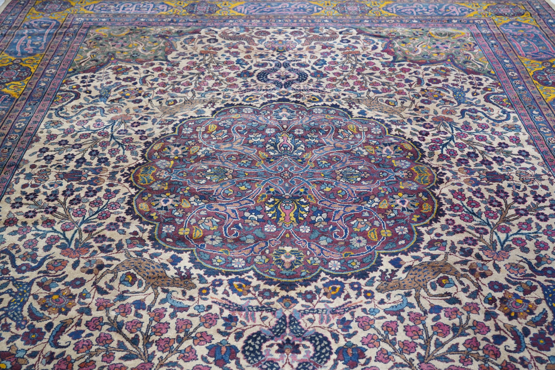 Antique Persian Tabriz Rug 9'11" x 13’5"