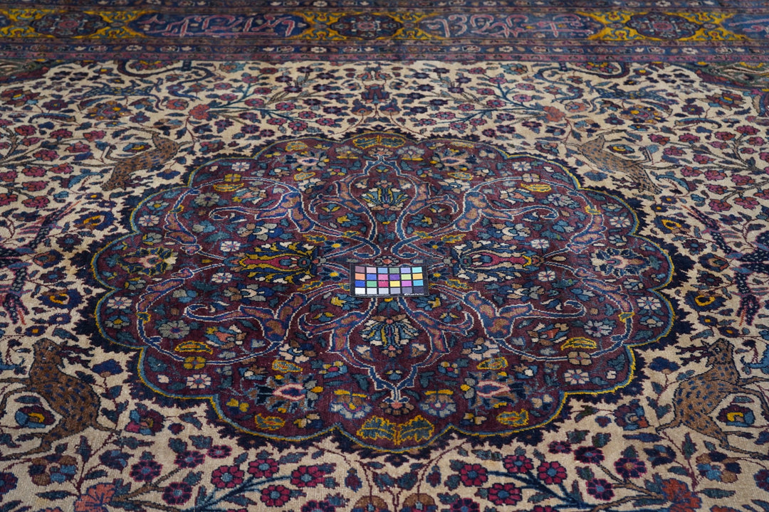 Antique Persian Tabriz Rug 9'11" x 13’5"