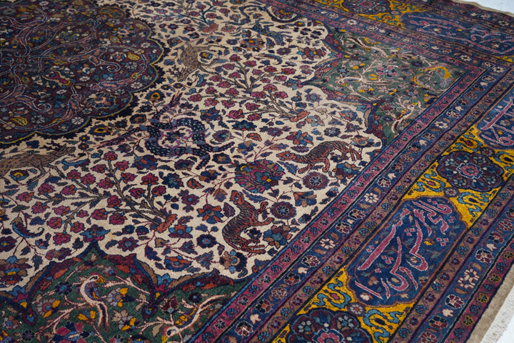 Antique Persian Tabriz Rug 9'11" x 13’5"