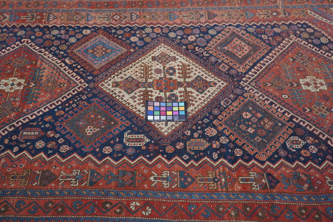 Antique Persian Qashqai Rug 4’7" x 9’6”