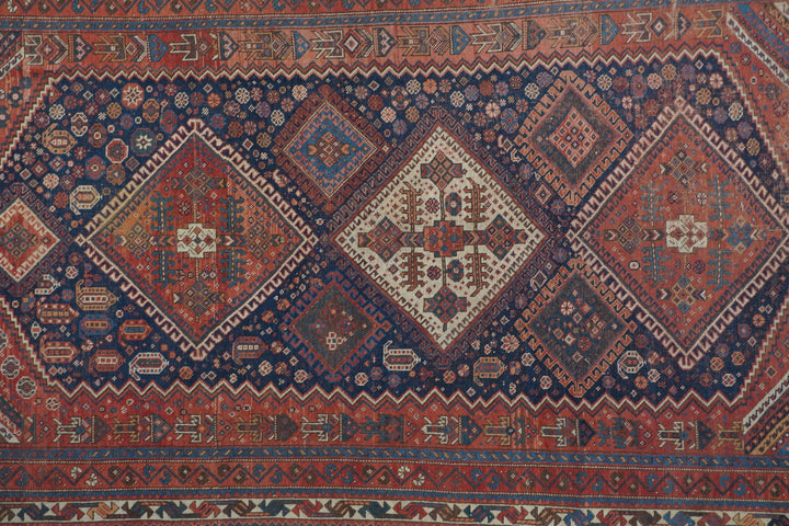 Antique Persian Qashqai Rug 4’7" x 9’6”