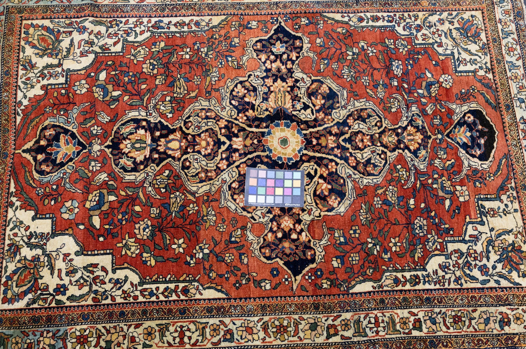 Antique Farahan Sarouk Rug 3'8'' x 5'2''