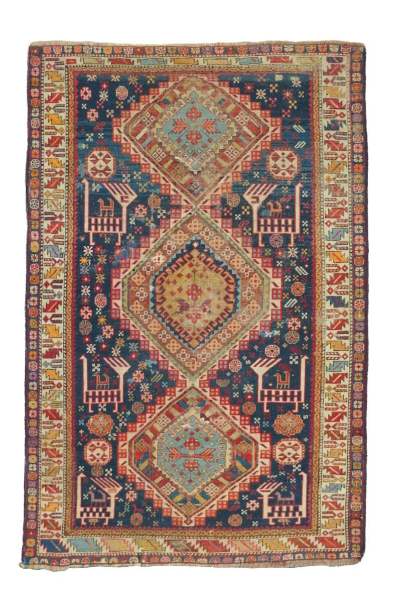 Antique Karakashli Rug 3'9'' x 5'10''