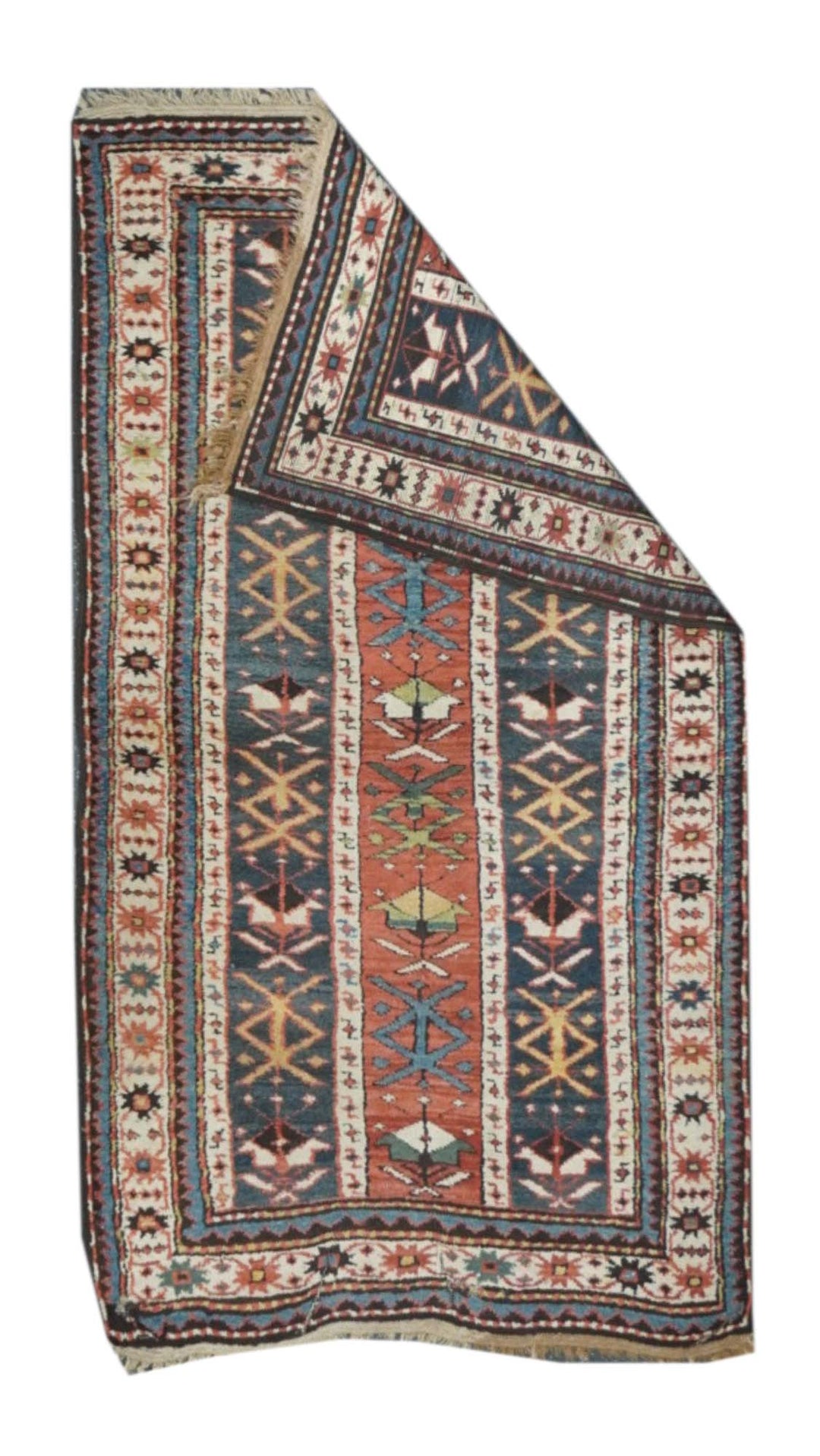 Antique Kazak Rug 3'4'' x 6'2''