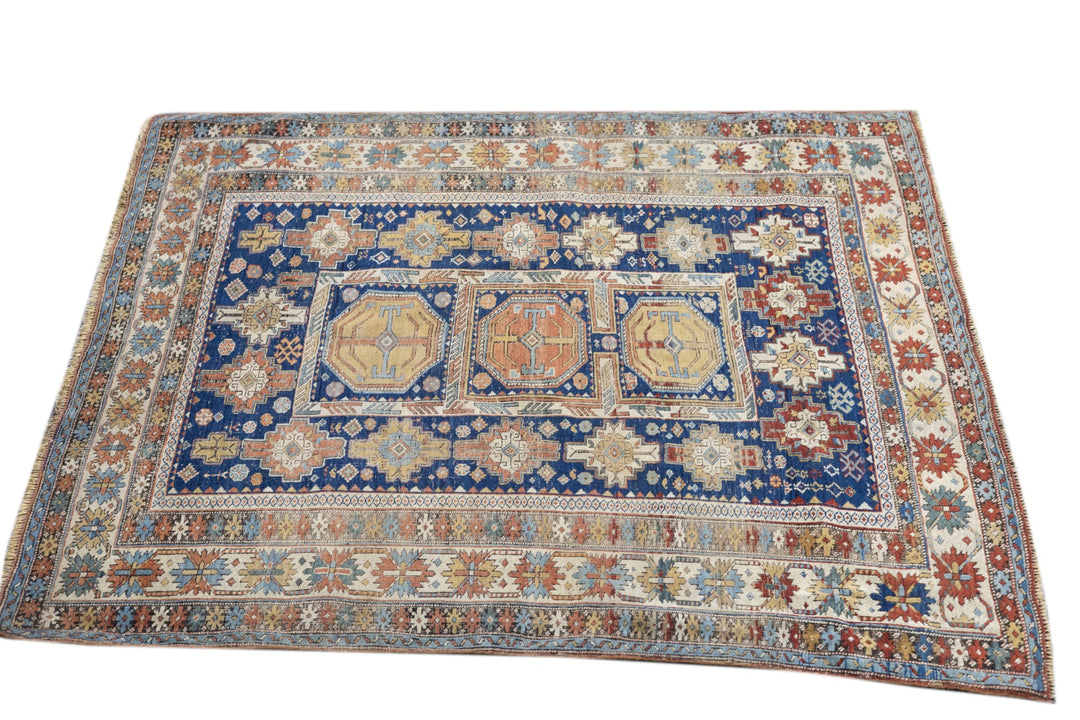 Antique Kuba Rug 3'10'' x 4'5''