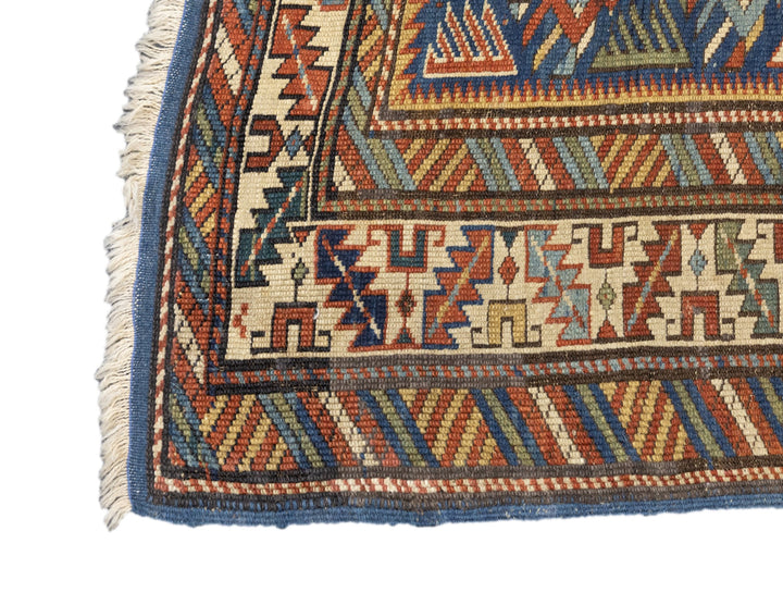 Antique Caucasian Kuba Rug 3'4'' x 5'2''