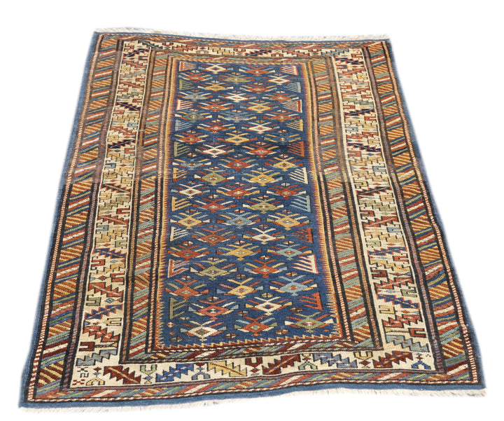 Antique Caucasian Kuba Rug 3'4'' x 5'2''