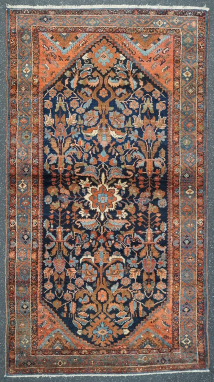 Antique Persian Malayer Rug 3'8'' x 6'7"