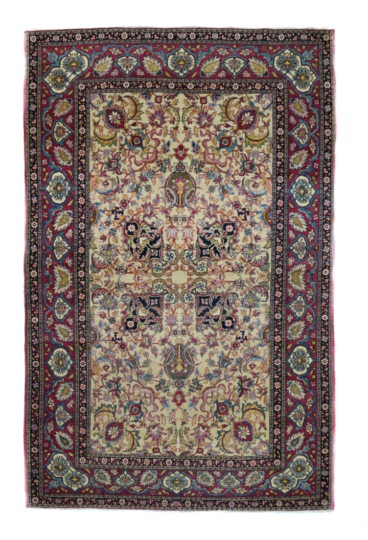 Antique Tehran Rug 4'7'' x 7'3''