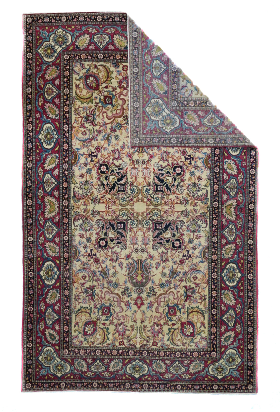 Antique Tehran Rug 4'7'' x 7'3''