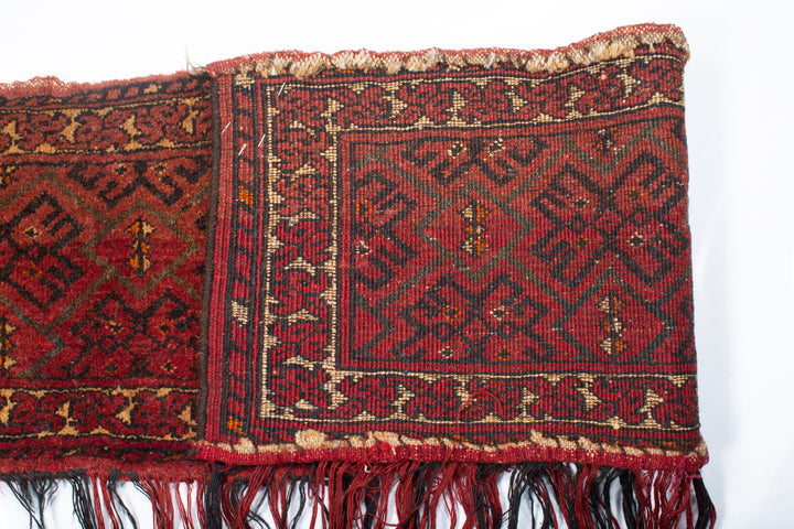 Antique Persian Turkmen Bokhara Rug 1’2” x 4’9”