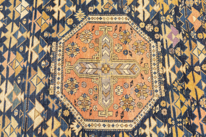 Antique Caucasian Kuba Shirvan Rug 4'5'' x 5'1'