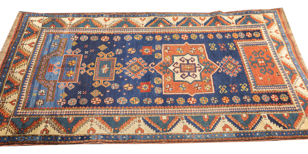 Antique Caucasian Kuba Rug 3'7'' x 5'8''