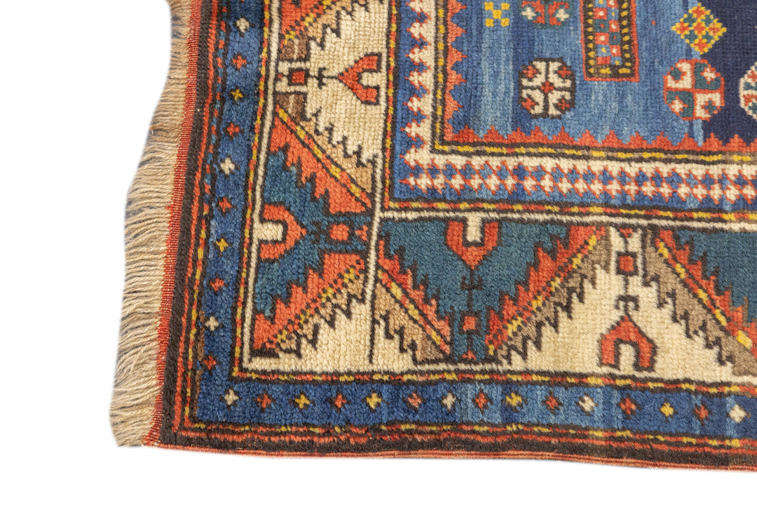 Antique Caucasian Kuba Rug 3'7'' x 5'8''