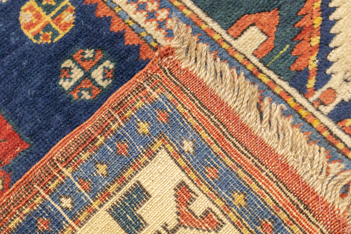 Antique Caucasian Kuba Rug 3'7'' x 5'8''