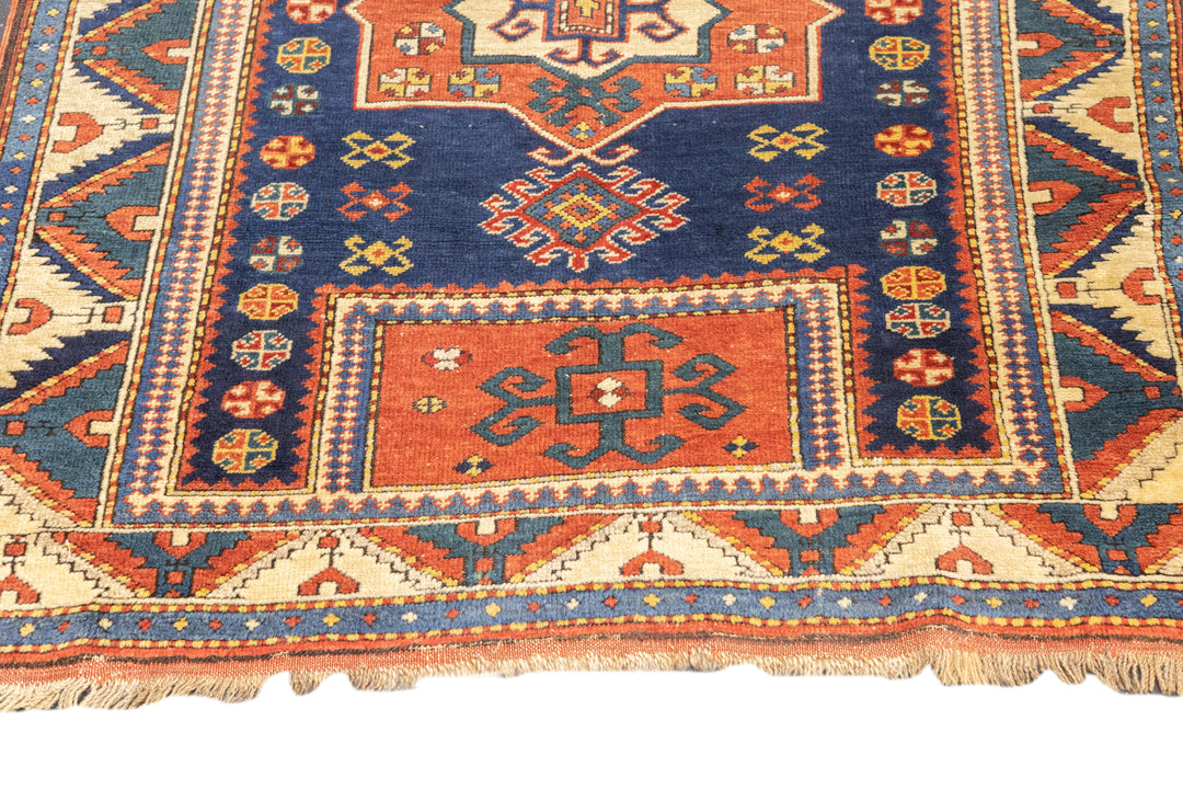 Antique Caucasian Kuba Rug 3'7'' x 5'8''