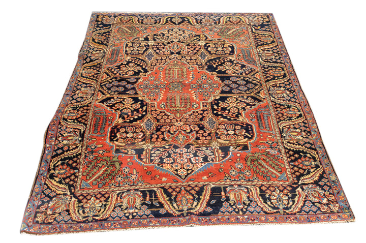 Antique Kashan Rug 4'8'' x 6'11''