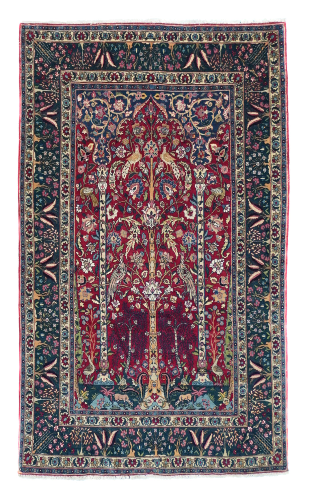 Antique Persian Tehran Rug 4'3" x 7’5”