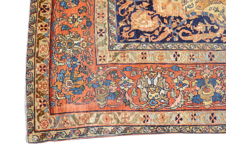 Antique Farahan Sarouk Rug 6'9'' x 10'3''