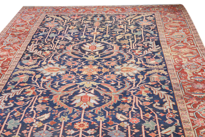 Antique Serapi Rug 8'8'' x 12'4''