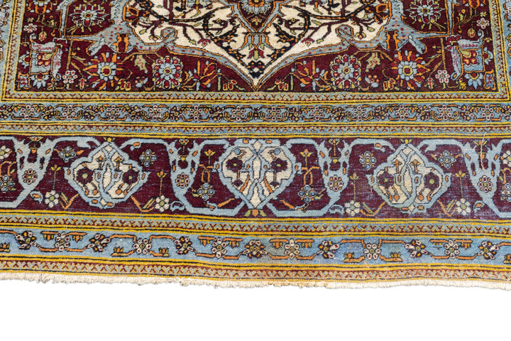 Antique Mohtasham Kashan Rug 4'9'' x 8'1''