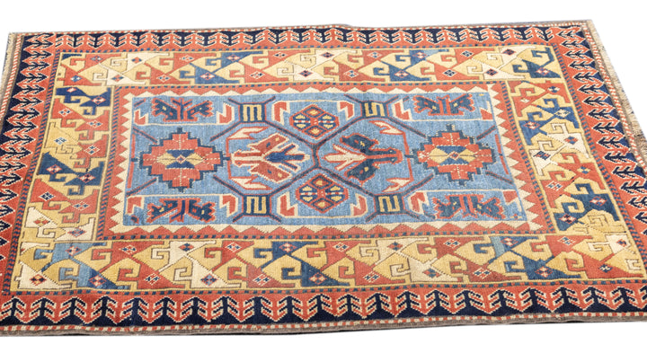 Antique Kazak Rug 3'5'' x 5'2''