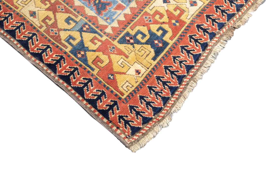 Antique Kazak Rug 3'5'' x 5'2''