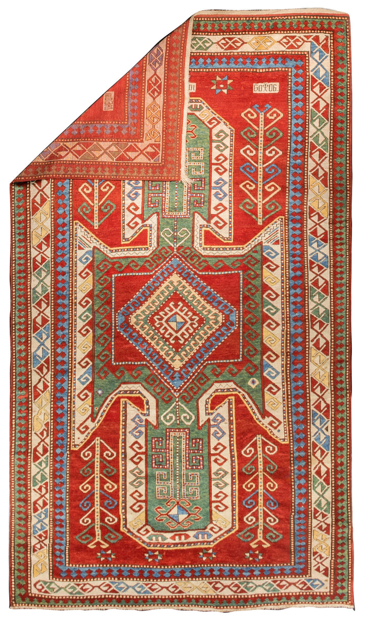 Antique Caucasian Kazak Rug 5'8" x 9'10''