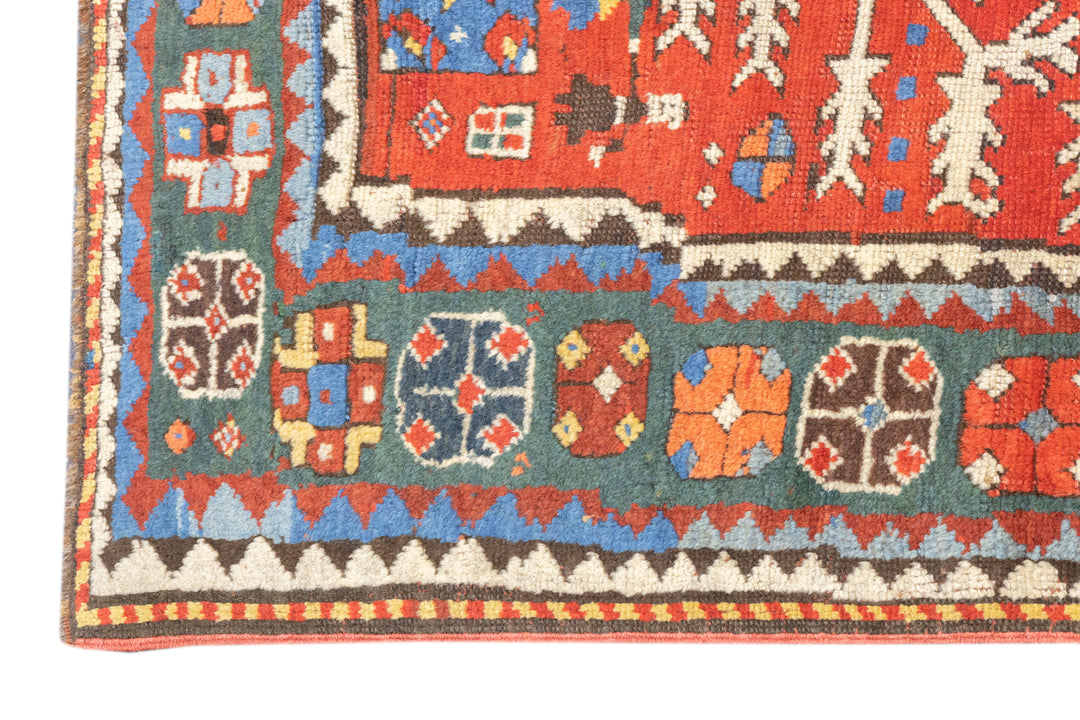 Antique Kazak Rug 6'4'' x 7'5''