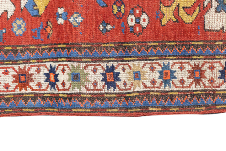 Antique Kazak Rug 4'3'' x 6'8''