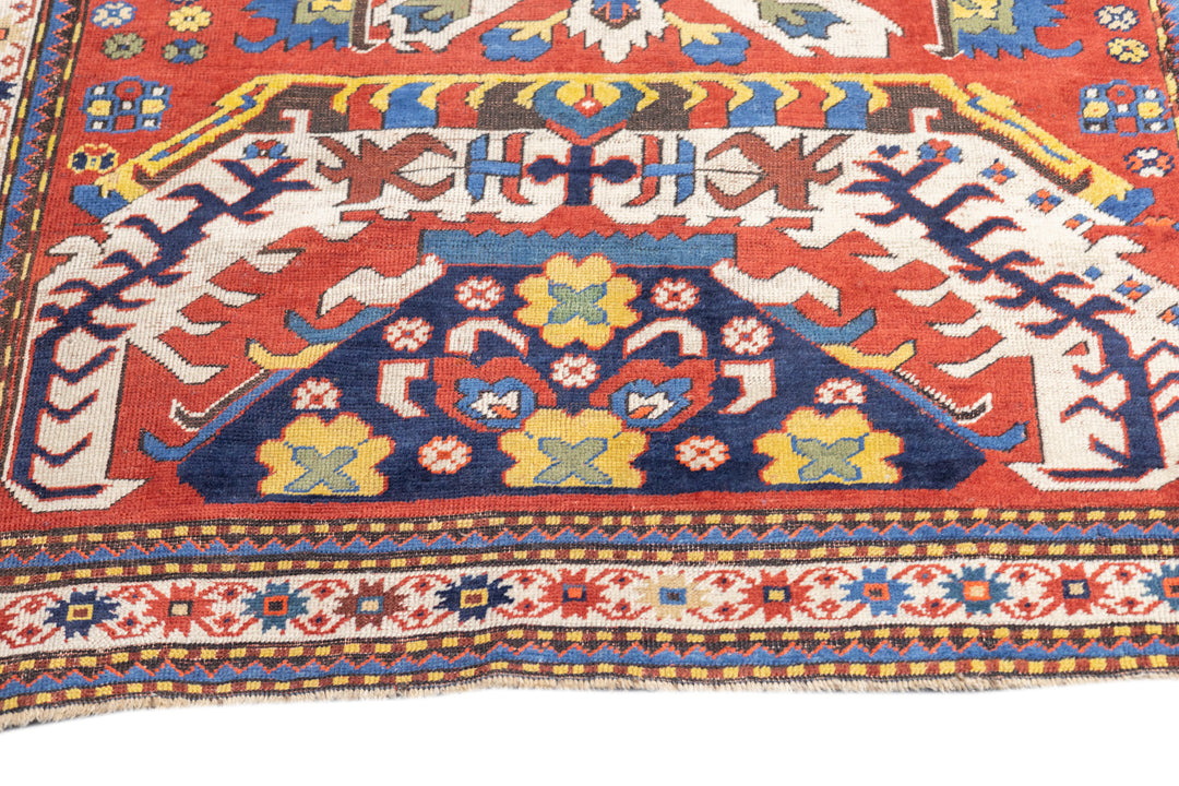 Antique Kazak Rug 4'3'' x 6'8''