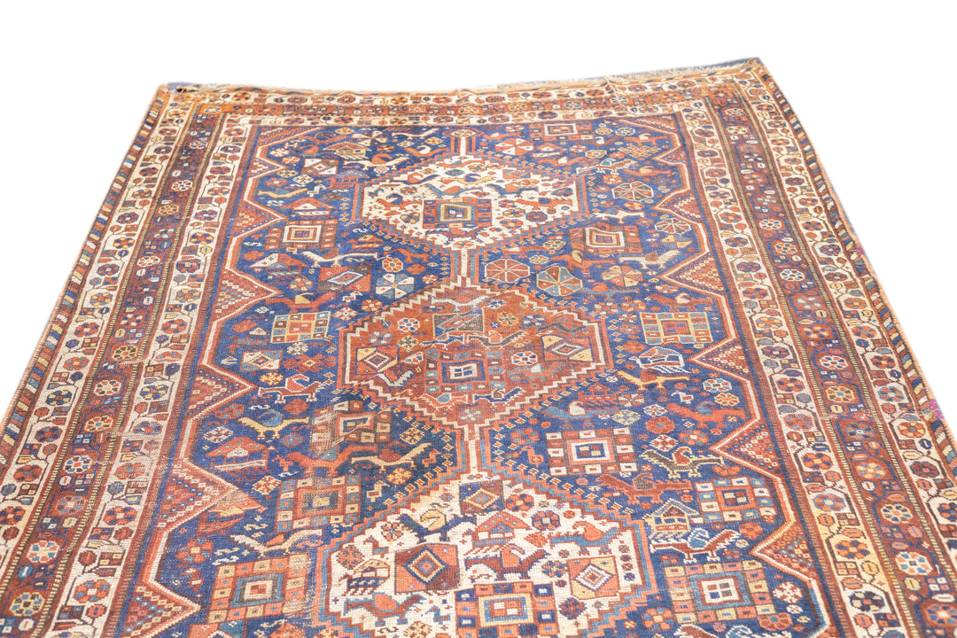 Antique Qashqai Rug 6'2'' x 8'11''