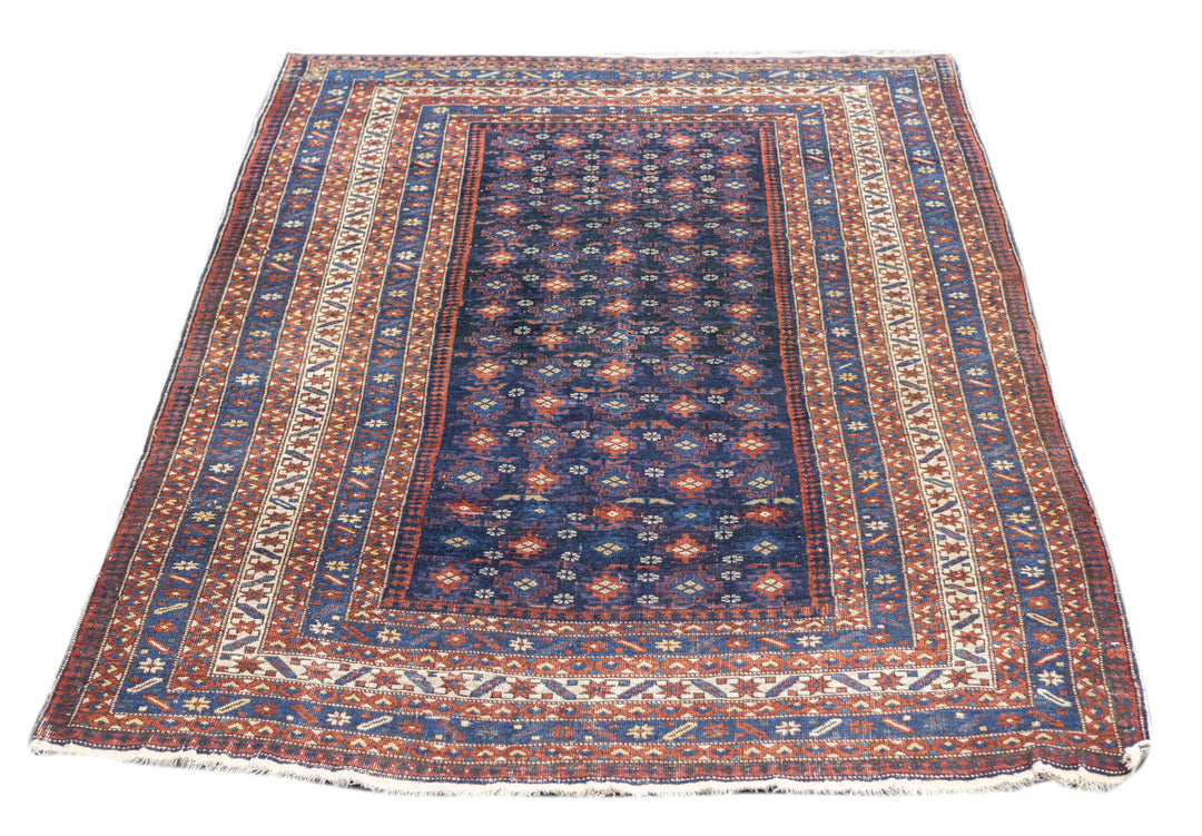 Antique Kuba Rug 4'1'' x 5'9''