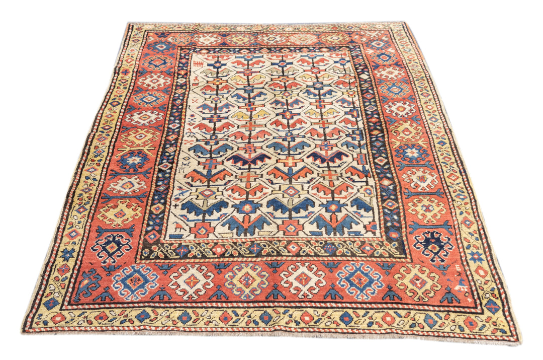 Antique Kazak Rug 4'9'' x 7'0"