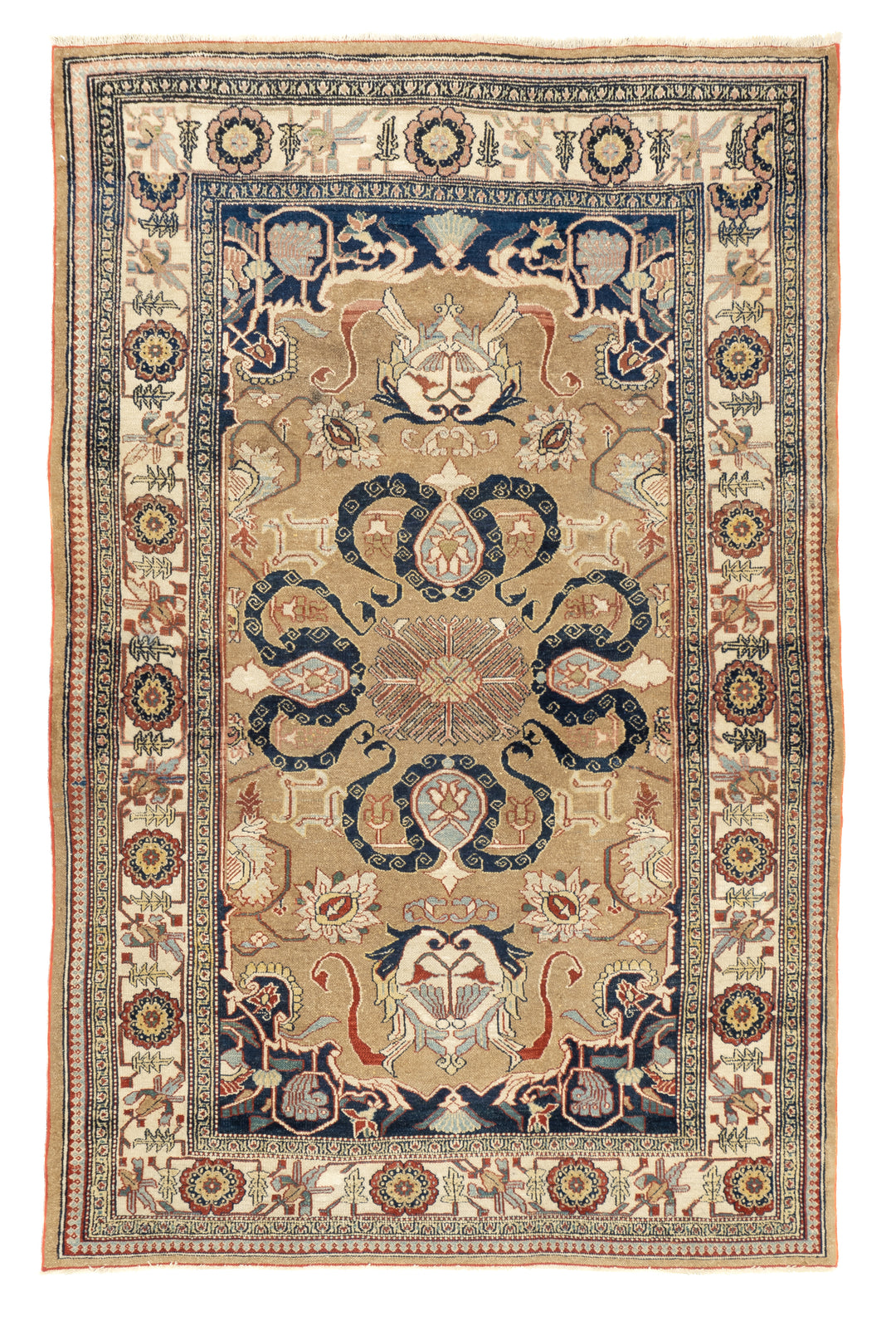 Antique Bibikabad Rug 4'2'' x 6'5''