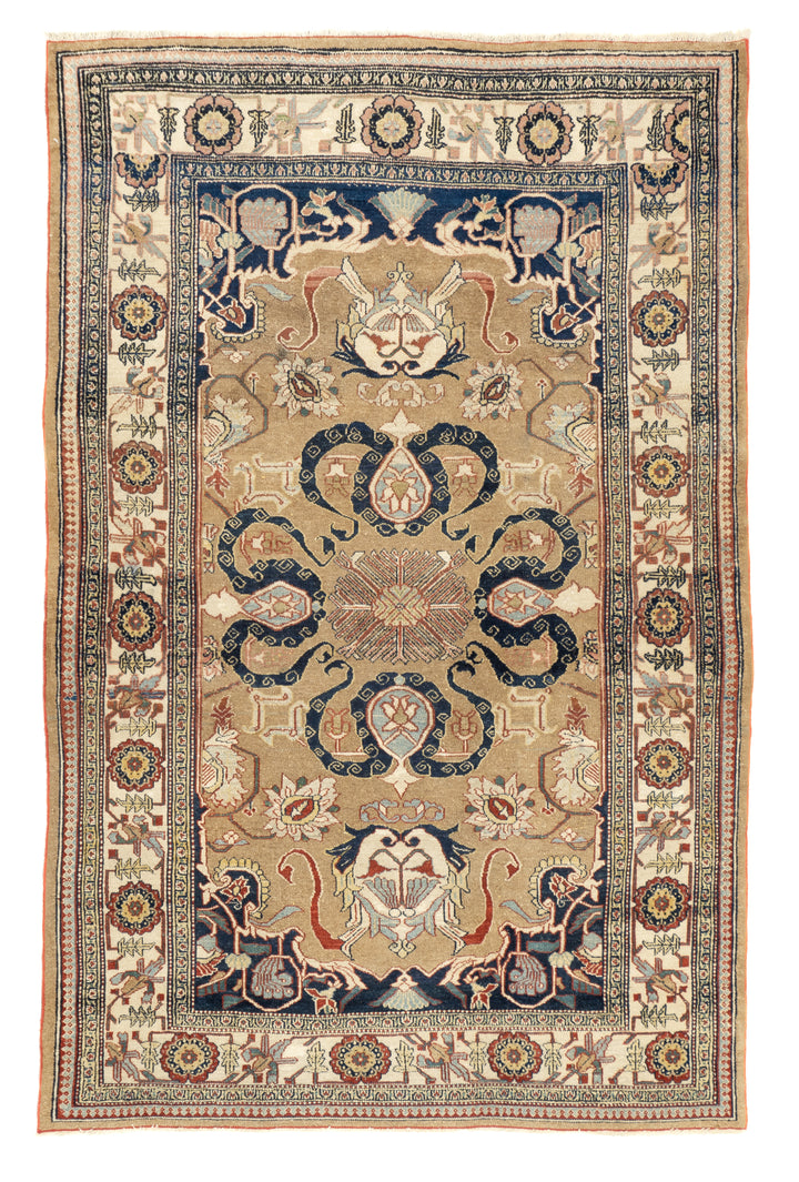 Antique Bibikabad Rug 4'2'' x 6'5''