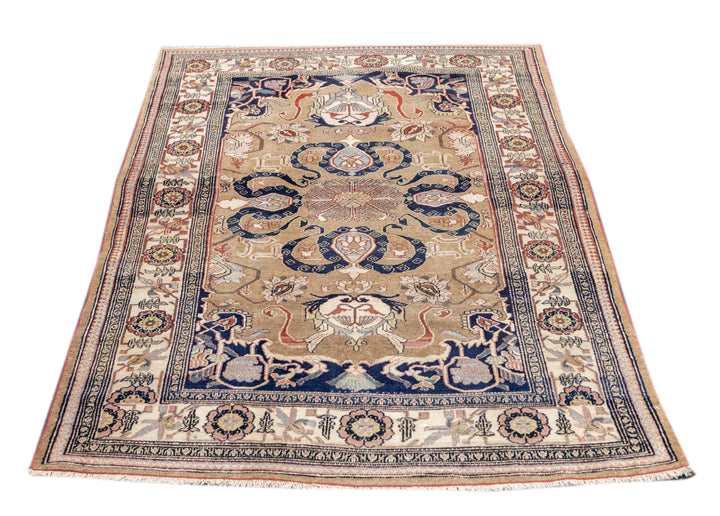 Antique Bibikabad Rug 4'2'' x 6'5''